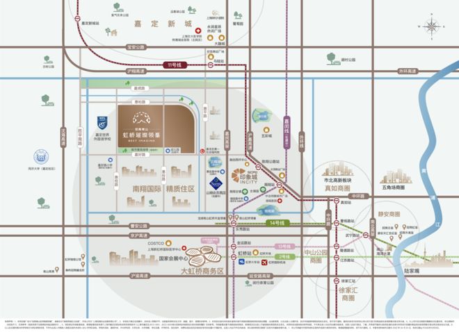 把125㎡住成160㎡的魔法——虹桥璀璨领峯横厅“空间增肥”笔记(图4)