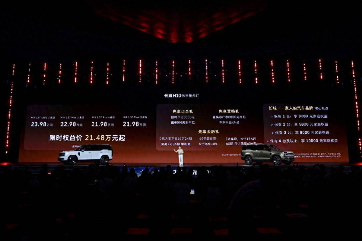 方盒子新物种长城H10预售限时权益价2148万元起(图1)